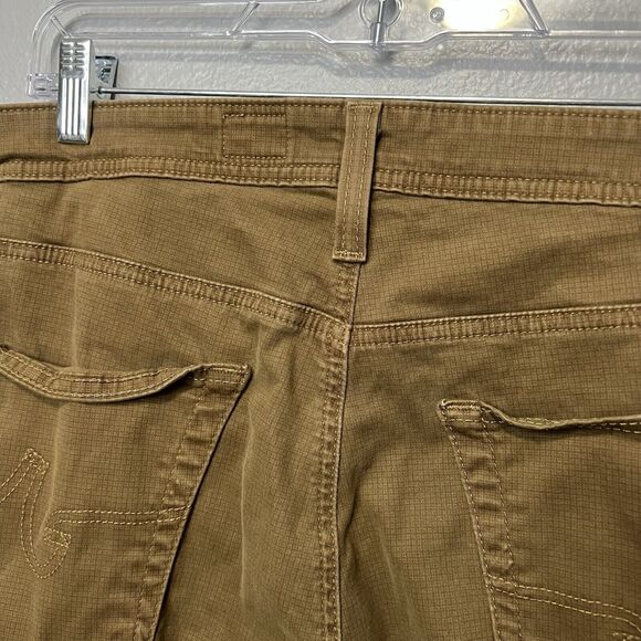 AG Adriano Goldschmied Brown Check Pants Men's Sz 34x32 - Picture 5 of 9